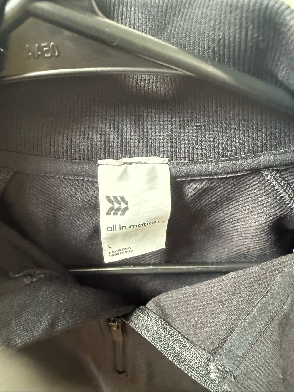 All in Motion Black Quarter-Zip Pullover - Picture 2 of 3
